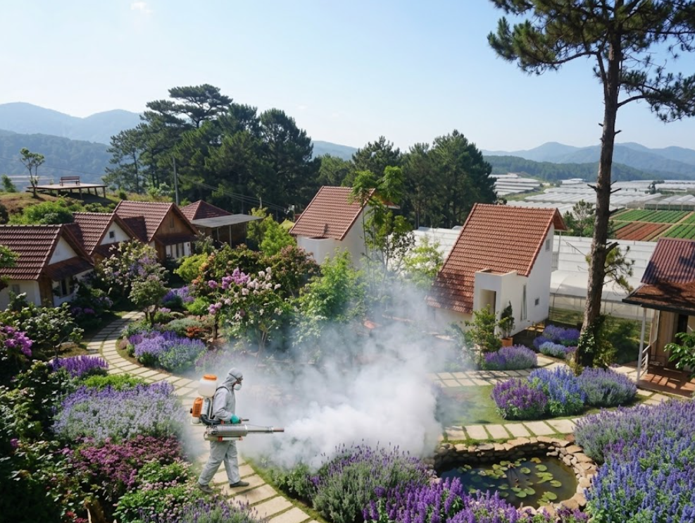 Dịch Vụ Phun Muỗi - Côn Trùng Khuôn Viên Farmstay Đà Lạt
